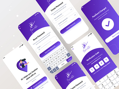 Yoga App (Sign up & Sign in screen) 2021 agency app apps branding colour design illustraion ios login minimal new sign in sign up ui ux vector yoga yoga app yoga illustration