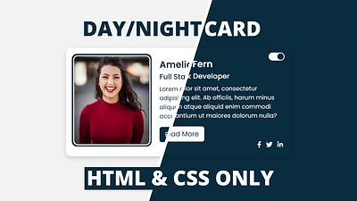Day Night Toggle using only HTML & CSS css checkbox design css checkbox design dailyui