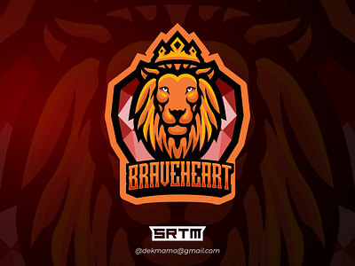 BRAVEHEART LOGO animation design esportlogo esports illustration logo logo esports vector vector