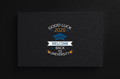 good luck uneversity logo academic academy logo book fair college logo graduation logo icon typography ui university logo vector