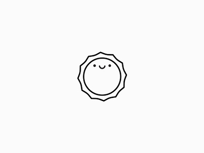 Cute Sun Icon cute cute illustration flat icon illustration logo minimal minimalist modern smiley smiley face summer summer camp summertime sun sunny sunny day sunrise thin line vector