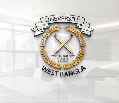university west bangla logo for school,colloge University. academic academy logo book fair book logo book online store book store caps chat college logo community crest diploma graduation logo university logo