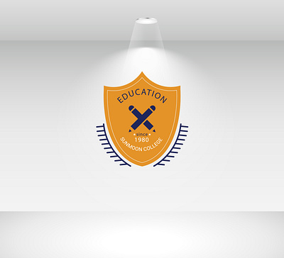 education sunnmooon college academy logo book store caps chat college logo community crest diploma enrollment graduate graduated graduation logo graduation logo template hat university logo