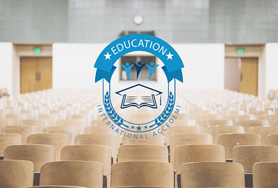 education ionternational accedemi logo mockup academic academy logo book fair book logo college logo graduation logo icon illustration minimal university logo vector