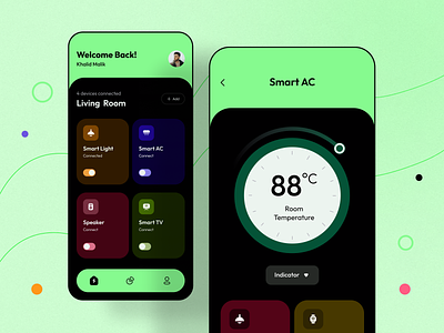 Smart Home App app app design app ui app ui design design home app smart home smart home app uihut visual visual design