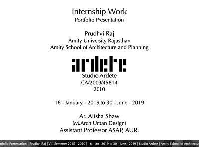 Internship Portfolio architecture design interior design internship portfolio