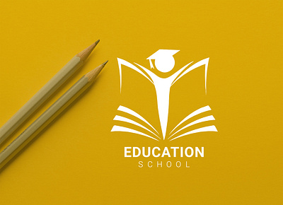 education school logo thumble academic academy logo book logo branding college logo design graduation logo illustration minimal typography university logo