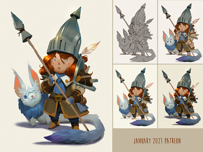 Patreon - January 2021 Final Art art characterdesign illustration patreon