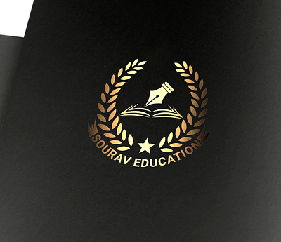 sourav education logo for school,colloge University. academic academy logo book fair book logo book online store book store caps chat college logo community crest diploma graduation logo university logo