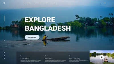 Explore Bangladesh - Website Design concept idea travel trends 2021 ui uidesign uxdesign webdesign webdesigner website design