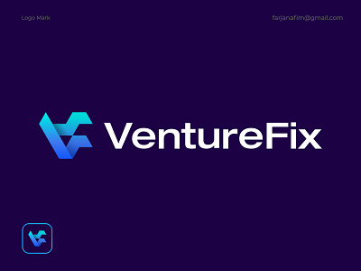 VentureFix Logo Design a b c d e f g h i j k l m n abstract logo brand identity branding branding agency monogram symbol colorful gradient abstract logo creative logo design flat minimal logo letter logo letter mark logo design logo designer logo folio 2022 logo trend 2022 logotype logo mark management minimal logo modern logo v logo vf logo visual identity design