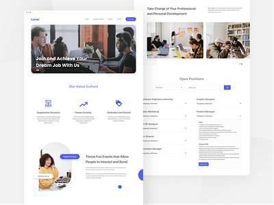 Career Page - Digital Agency Website agency careers page clean concept designer digital figma ios job layout minimal recruitment ui ui design ui kit ux web design website whitespaces