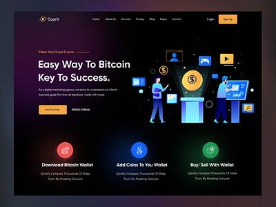 Bitcoin exchange website bitcoin bitcoin trading blockchain crypto crypto curency cryptocurency currency trading digital money ico trading agency money trading investment trading online trading theme ui ux website