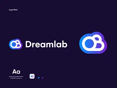 Dreamlab logo design branding cloudlogo design identity logo logo design logodesign logos logotype minimalist logo modern logo tech tech company technologies technology logo