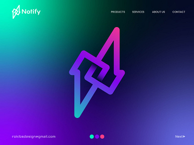 n letter "Notify" blockchain logo a b c d e f g h i j k l m n abstract app icon blockchain logo branding creative shape dribbble fintech letter logo logos mark metaverse modern n n letter n logo nft notify