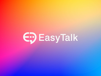 EasyTalk logo branding chat conversation custom logo design icon identity illustration logo logo mark logodesign logos mark massage minimal talk