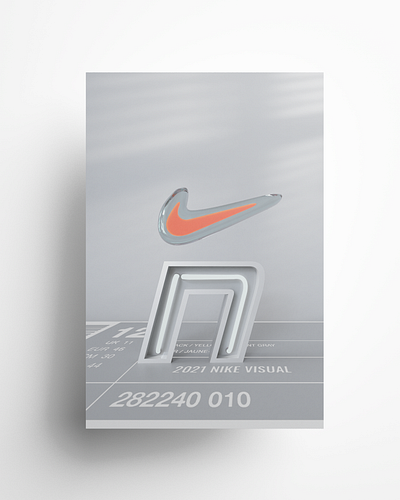 Nike Visual Concept 3d brand concept minimalist nike photoshop redshift3d sneakers visual white