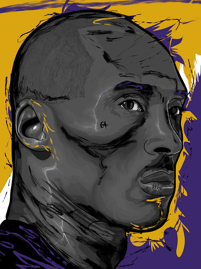 Kobe Bryant illustration ipadpro kobebryant nba procreate