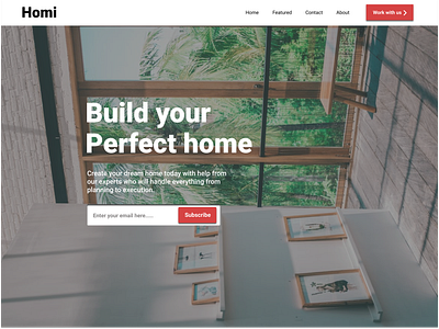 Homi home homepage house interior webdesign