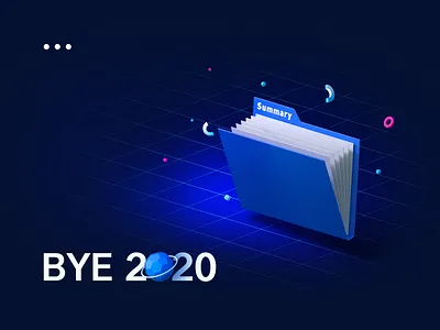 Bye2020 3d 3d art cinema4d creative icon 插图