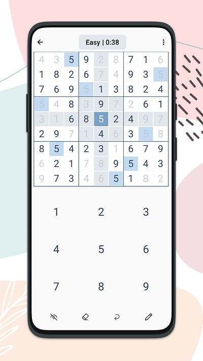 Sudokuplus.net android app app game puzzle puzzle game sudoku typography ui