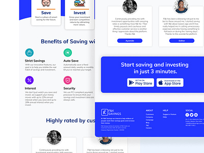 F K Landing page2 fintech app fintech branding illustration landing design ui ux website design