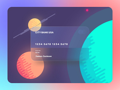 Glassmorphism Concept design illustration illustrator minimal ui ux web