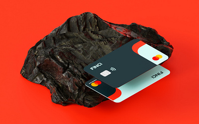 Finci Cards Visuals 3d bank card banking banking app bankingapp branding creditcard dribbble mobile banking product visualization