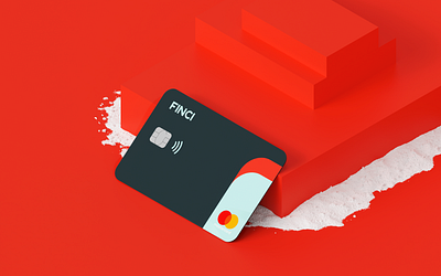 Finci bank bank app bankingapp branding cards credit cards creditcard design dribbble product visualization