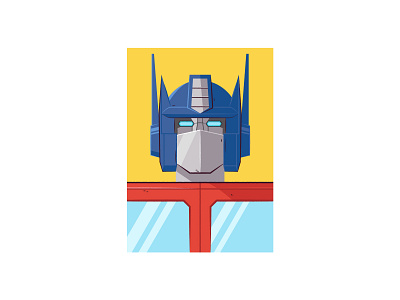 Optimus Prime illustration transformers vector