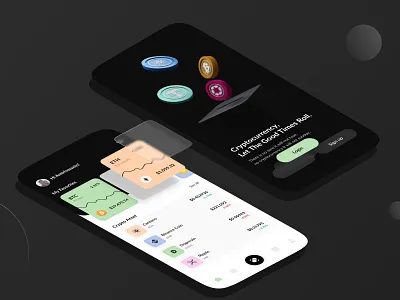 Crypto App application bitcoin crypto crypto 3d crypto app crypto application design ethereum minimal modern ui ux