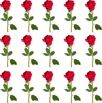 rose pattern beautiful flower illustration illustrator love pattern rose roses valentine valentine day