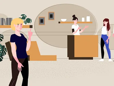 INTOKU Center animated explainer video animated video animated videos for business massage yoga