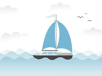 Illustration of Sailboat | MEANS OF LOCOMOTION adobeillustration affinitydesigner graphicdesigner illustration design illustration digital illustrationartist illustrationartists illustrator art illustrators visual art visual design visualdesigner visualization