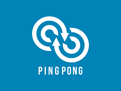 Messaging App Logo dailylogo dailylogochallenge day 39 logo minimalist pingpong vector