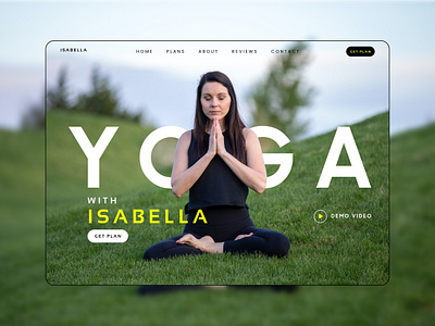 Yoga Landingpage abstract app app design design landing page landing page design landingpage minimal modern design new design ui uiux ux web design web ui webdesign yoga yoga app yoga landingpage yoga website