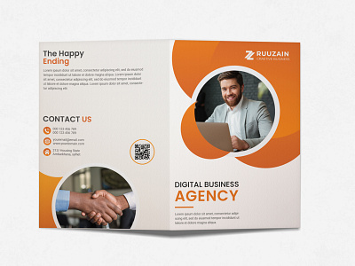 Bi-Fold Brochure, Out-side bifold a4 bifold brochure bifold brochure design branding brochure design brochure layout design flyer template graphicdesign