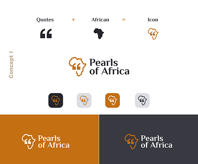 Pearls of Africa brand brand and identity brand identity design branding design graphic graphics identity identity design logo