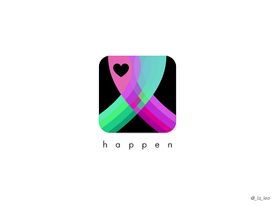 41 happen app dailylogo dailylogochallenge dating datingapp design happen illustration logo logo design logodesign vector
