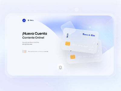 🏦 Landing Glass Banco de Chile banco de chile bank bank card figma design figmadesign glassmorphism glassy illustration landing page concept landing pages landingpage typography ui ux ux ui uxdesign