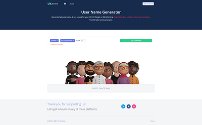 UX Dummy - User Interface Name Generator adobe xd bootstrap 4 corporate design mockups ui user interface ux ux ui web web design web design and development website