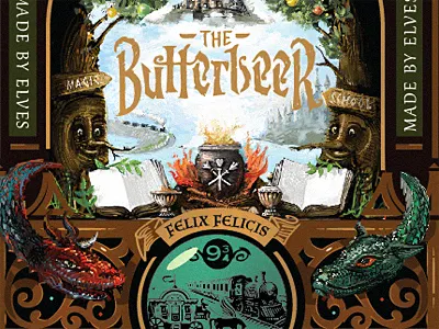 Drawings for a label branding drink harry potter logo