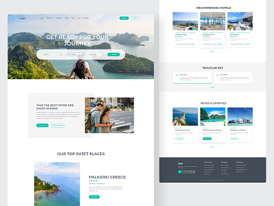 Travel Landing Page best website clean design clean landing page clean ui clean website dribbble best shot graphic design landing page design minimal travel travel landing page travel website ui ux web website