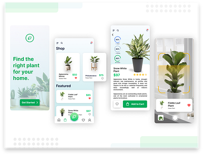 Plant Shop App🌱 app app design application garden indoor indoors light mobile mobile app mobile app design mobile design mobile ui plant plants stats ui ui ux ui design uidesign uiux