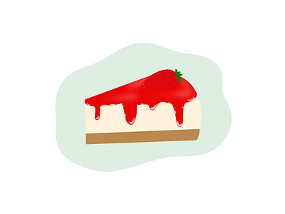 Cheese cake cheesecake design design art food illustration icon illustration logo minimal sweet ui ux