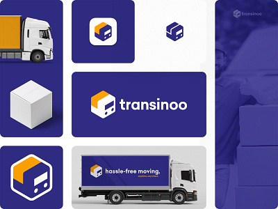 Transinoo - Logo Design box branding cargo cube freelance logo design freelance logo designer haulage icon logo logo design logo designer lorry minimal move moving shipping simple transport truck vehicle