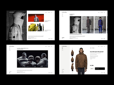 a cold wall - web store exploration dailyui e commerce ecommerce editorial design fashion minimal minimalist online shop online shopping online store product design shopping typogaphy ui ux web design web store