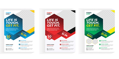 Fitness Gym Flyer Template, aesthetic banner bodybuilding business coach cover design dumbbell dynamic energetic exercise fitness fitness flyer generic gym gym flyer health flyer healthy instructor jogging