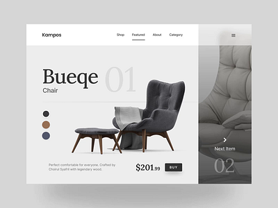 Website Furniture Shop Landing Page Header animations clean ecommerce furniture landing landingpage minimalist motion shop ui uiux ux webdesign website website design white