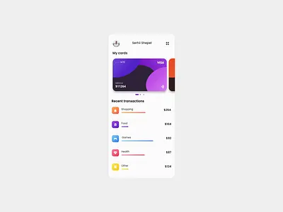 Finance animation design flat minimal ui ux web website